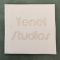Jacquard label LBL 0032 5x Embossed letters, square – 5 cm