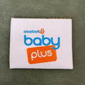 Jacquard woven label LBL 0033 8 x 5 cm – double-sided design with woven letters, soft premium style, with logo