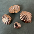 ME-9006 gold metal shank buttons seashell