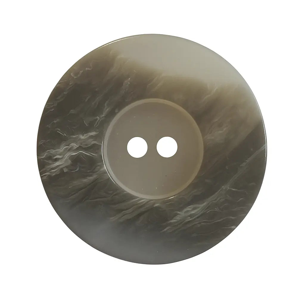 Grey decorative polyester buttons PB0104