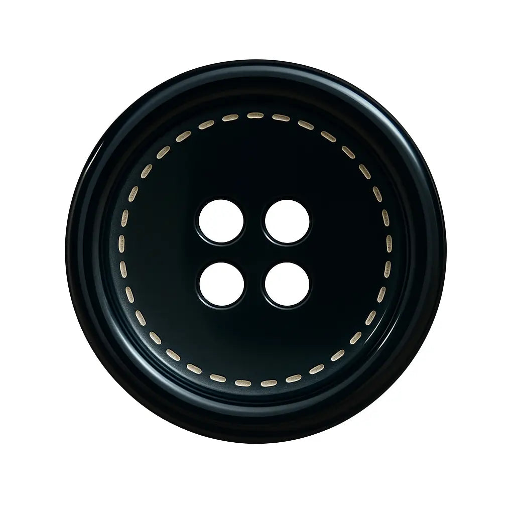 Black polyester buttons PB0110