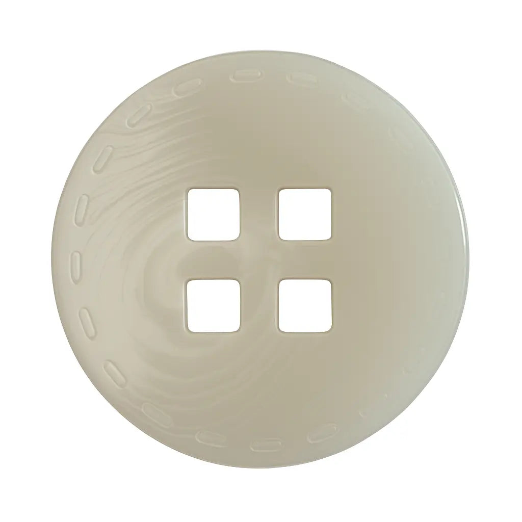 White buttons with square holes PB0111