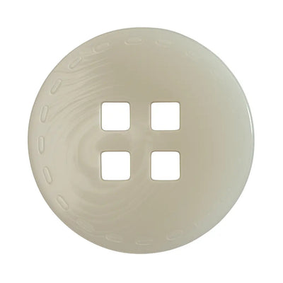 White buttons with square holes PB0111