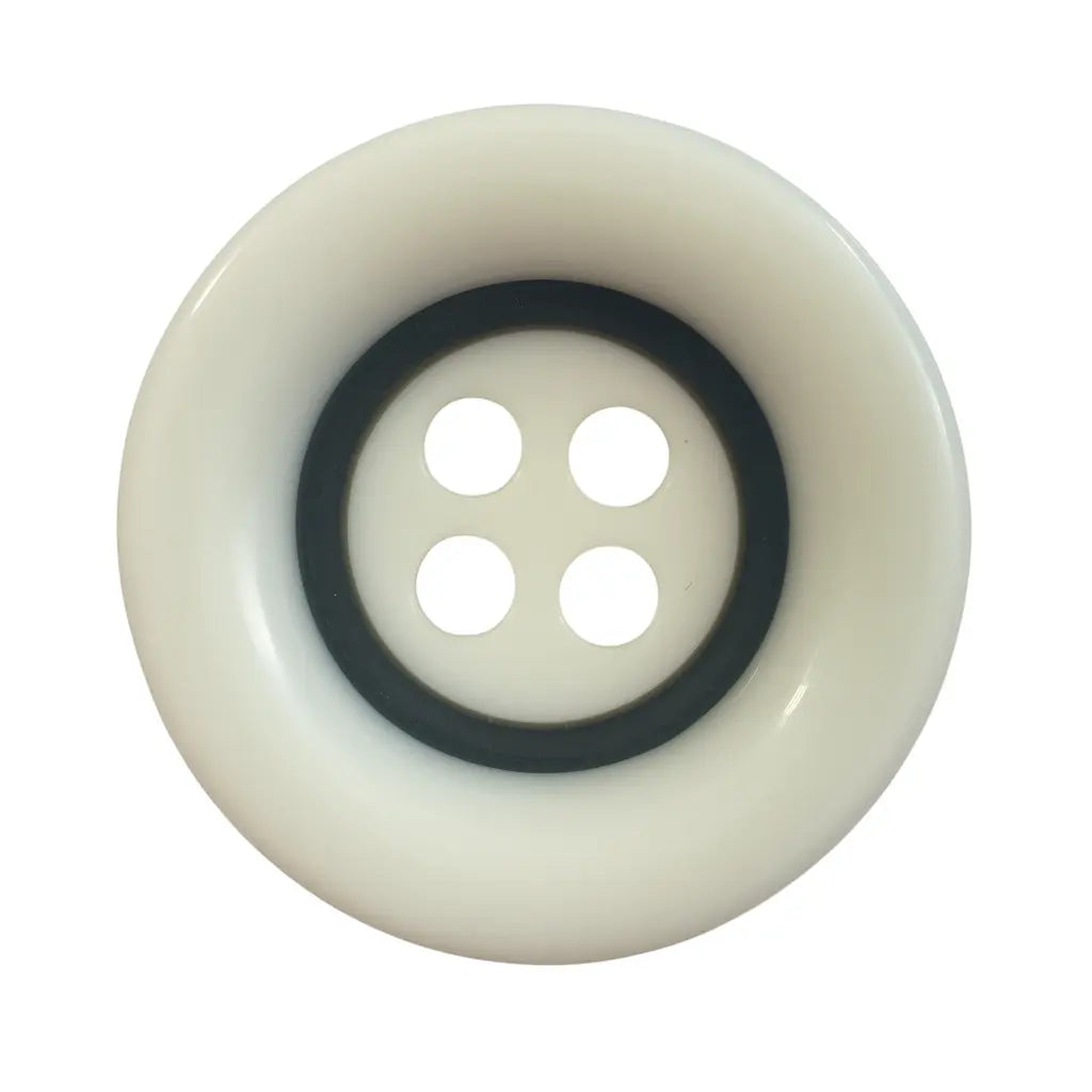 White buttons with black effect PB0113