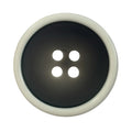 Black buttons with white rim for suits PB0126