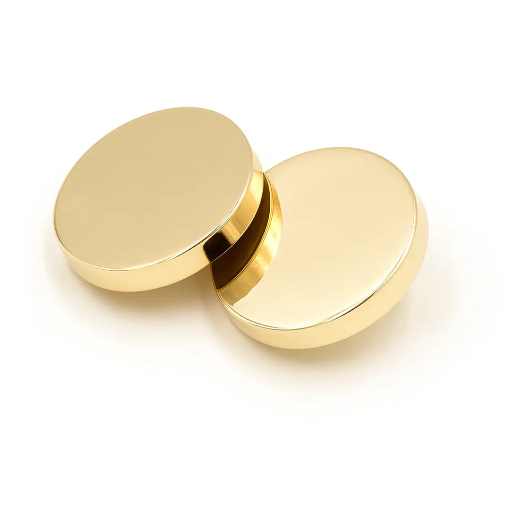 Light gold metal buttons PB1001 - Flat