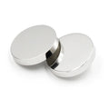 Silver metal buttons PB1001 - Flat