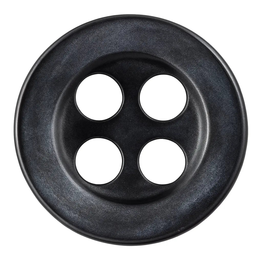 Black polyester mother-of-pearl shirt buttons PB 1034