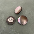 SHELL 08 BROWN – Луксозни седефени копчета Trocas със столче (shank), дизайнерски за мъжки и дамски дрехи