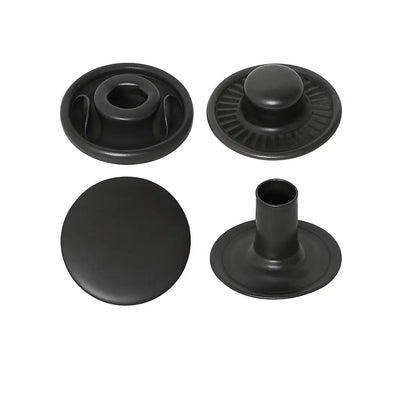 Black snap buttons SB 0001 - Dome