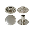 Silver snap buttons SB 0001 - Dome