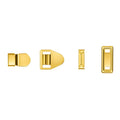 Gold-tone trouser clasps AG 010 Gold – metal fasteners