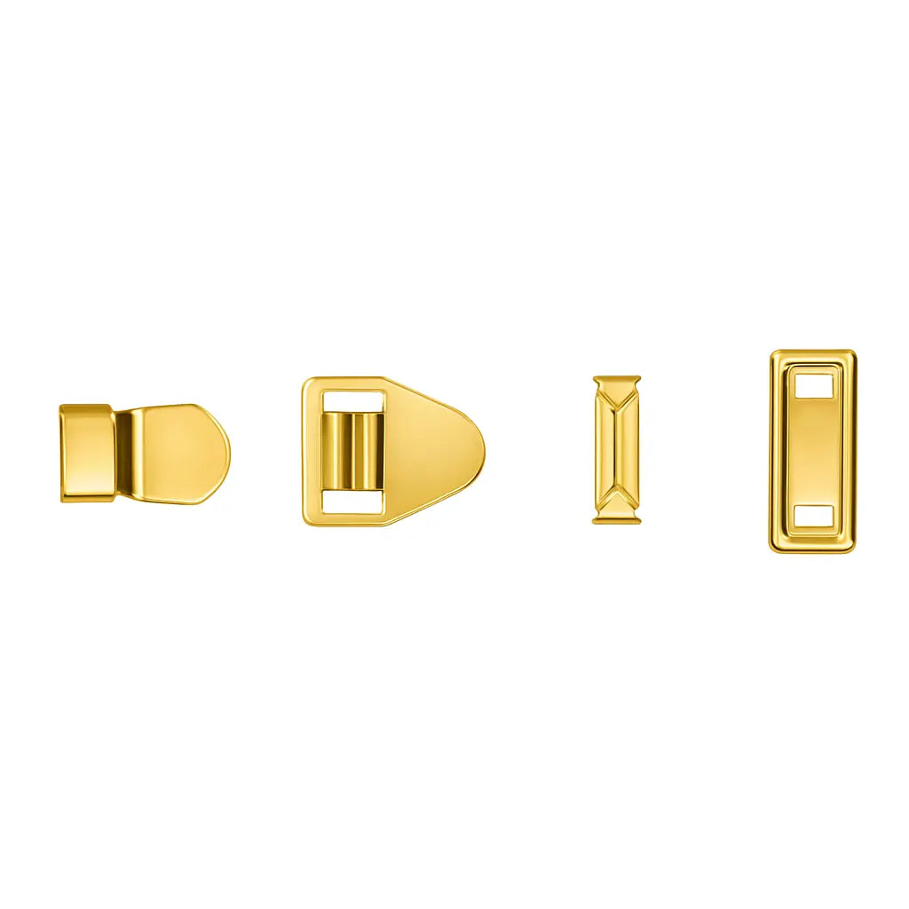 Gold-tone trouser clasps AG 010 Gold – metal fasteners