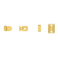 Gold-tone trouser hooks for women's trousers AG 005 – metal fasteners