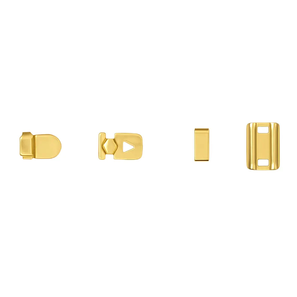 Gold-tone trouser hooks for women's trousers AG 005 – metal fasteners