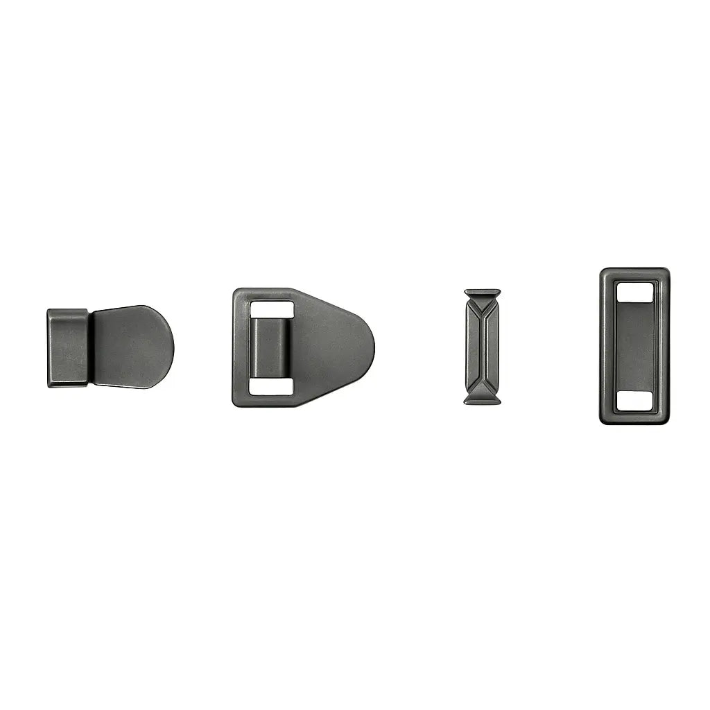 Trouser hooks for men's pants AG 010 Gun Metal – metal fasteners