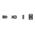 Trouser hooks for women's pants AG 005 Gun Metal – metal fasteners