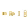 Light gold trouser hooks for men's trousers AG 010 Light Gold – metal fasteners