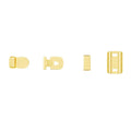 Light gold trouser hooks for women's trousers AG 005 (Light Gold) – metal fasteners