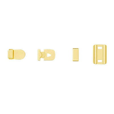 Light gold trouser hooks for women's trousers AG 005 (Light Gold) – metal fasteners