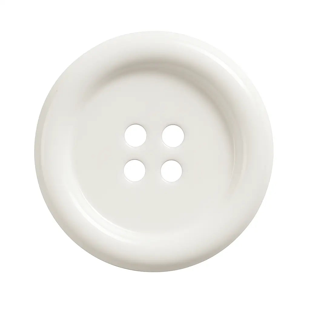 White polyester buttons PB0001
