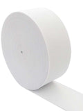 Wide woven white elastic band
