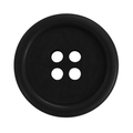 Black corozo buttons CB5001 with 4 holes