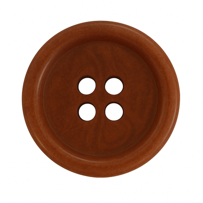 Brown corozo buttons CB5001 with 4 holes