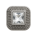 Метални копчета Swarovski сребърни ME2254