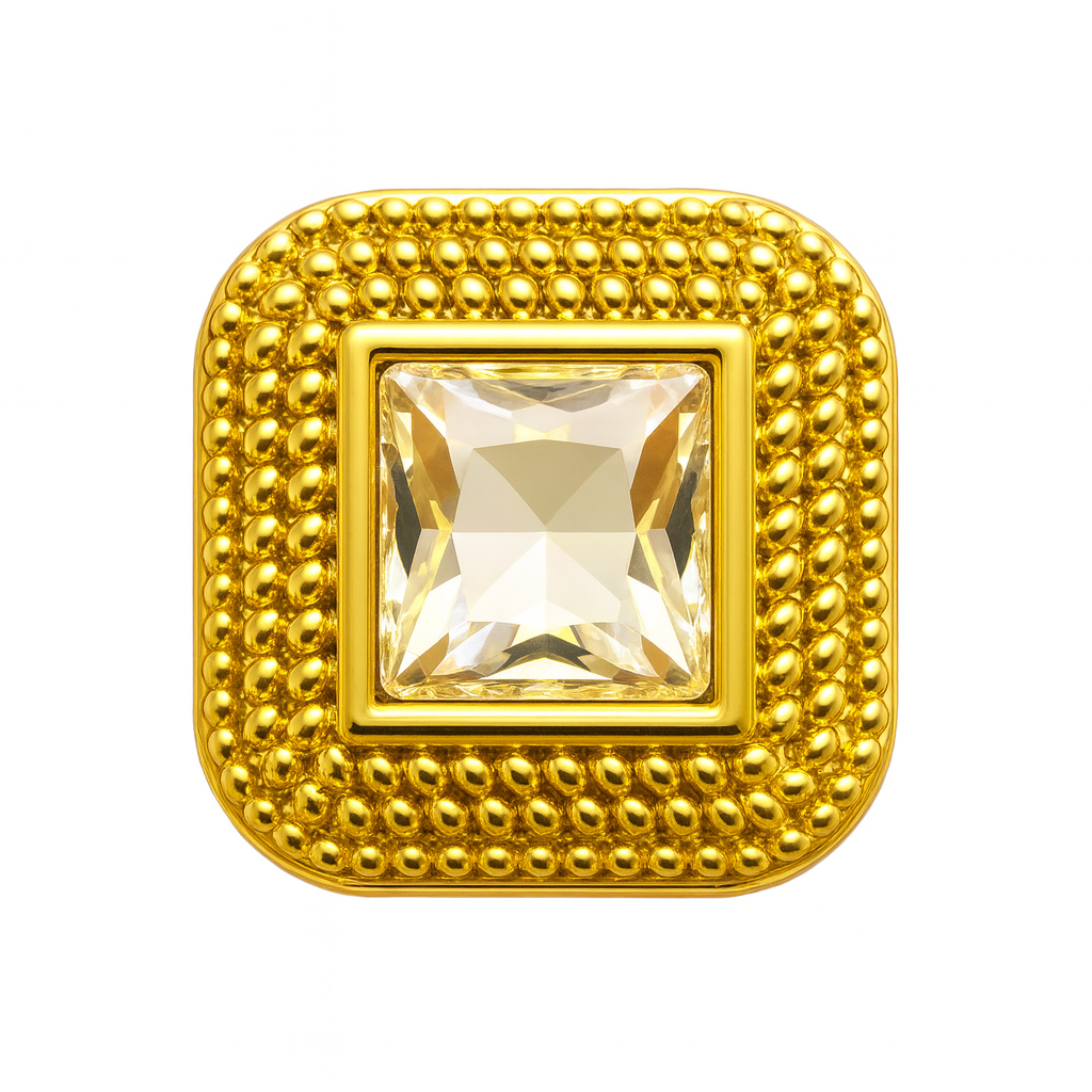 Swarovski gold metal buttons ME2254