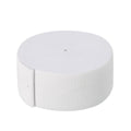 Wide white knitted elastic band