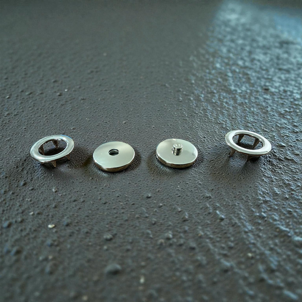 Special HK 305 snap fasteners – 18 and 22 mm ring type, Nickel Free