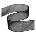 Black organza ribbon OR0009