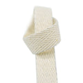 Cotton herringbone tape ecru HR0002