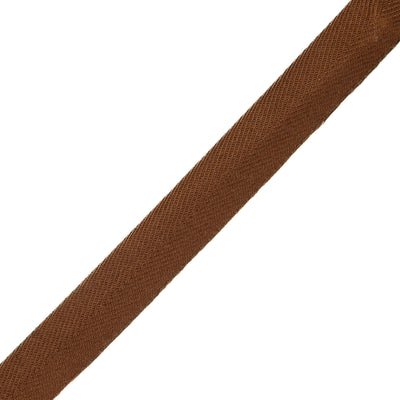 Brown herringbone cotton webbing HR0016