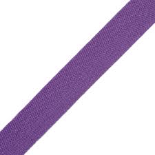 Purple herringbone cotton tape HR0008