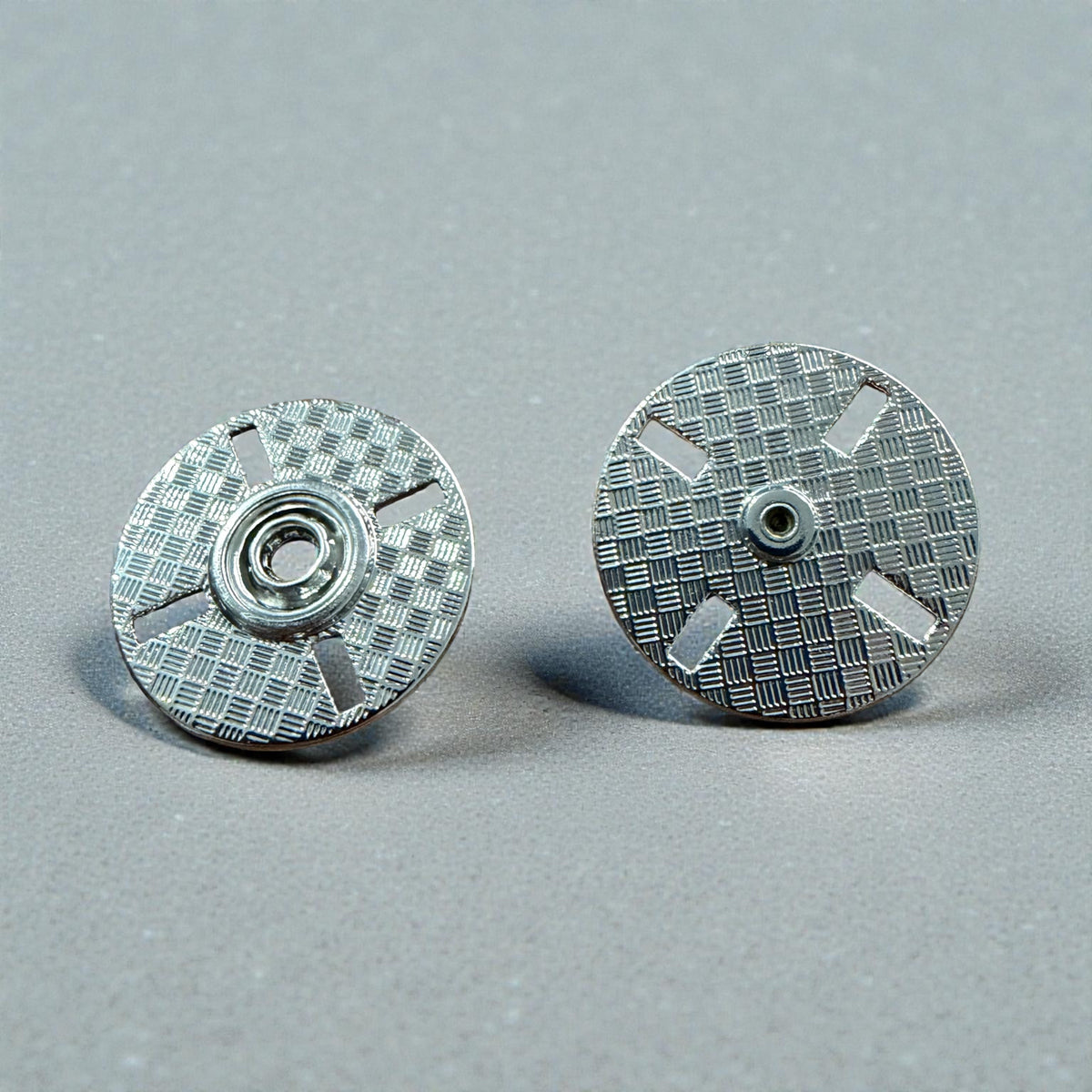 Luxury sew-on snap buttons MC 333 – 23 mm, 24 mm, and 25 mm Nickel Free