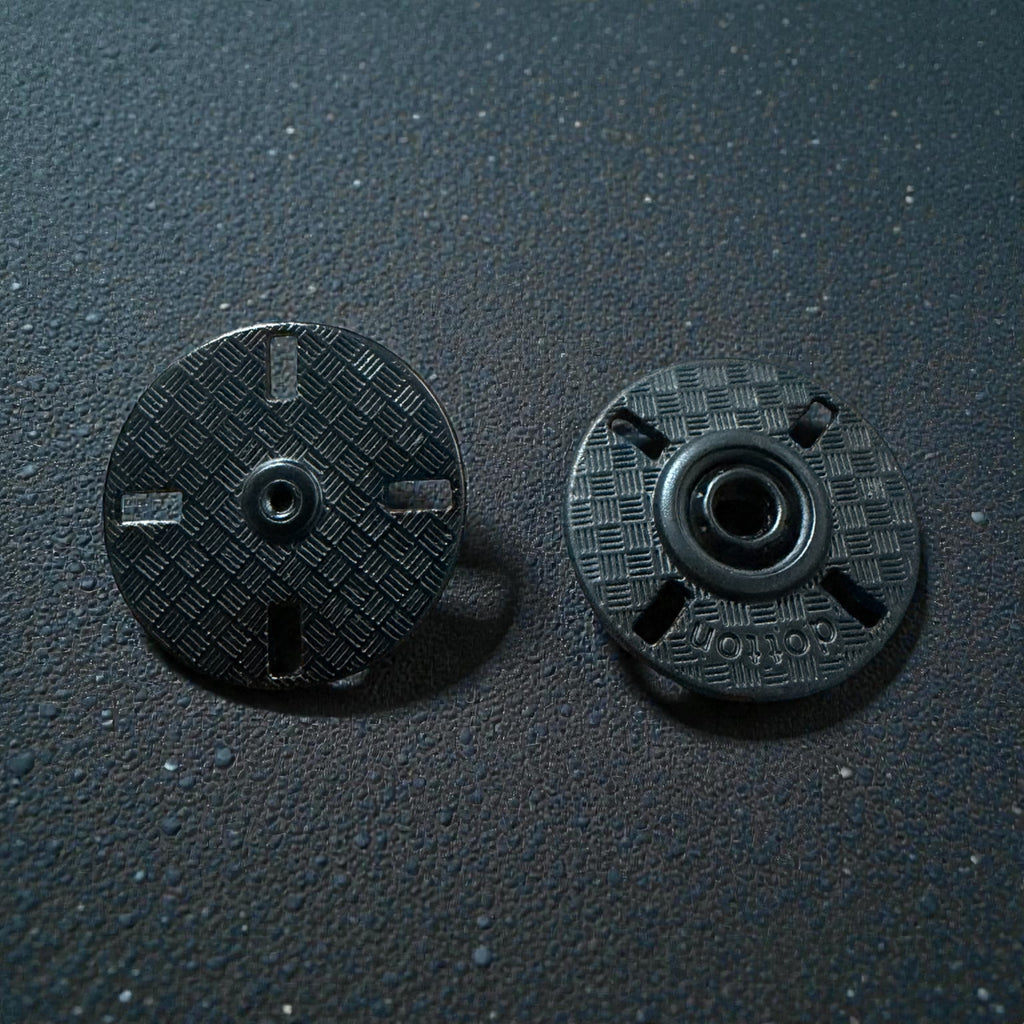 Luxury sew-on snap buttons MC 333 – 23 mm Black Oxide