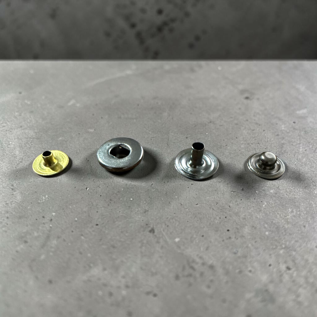 AF1 GAF Hidden Press Studs – 12.5 mm Gun Metal