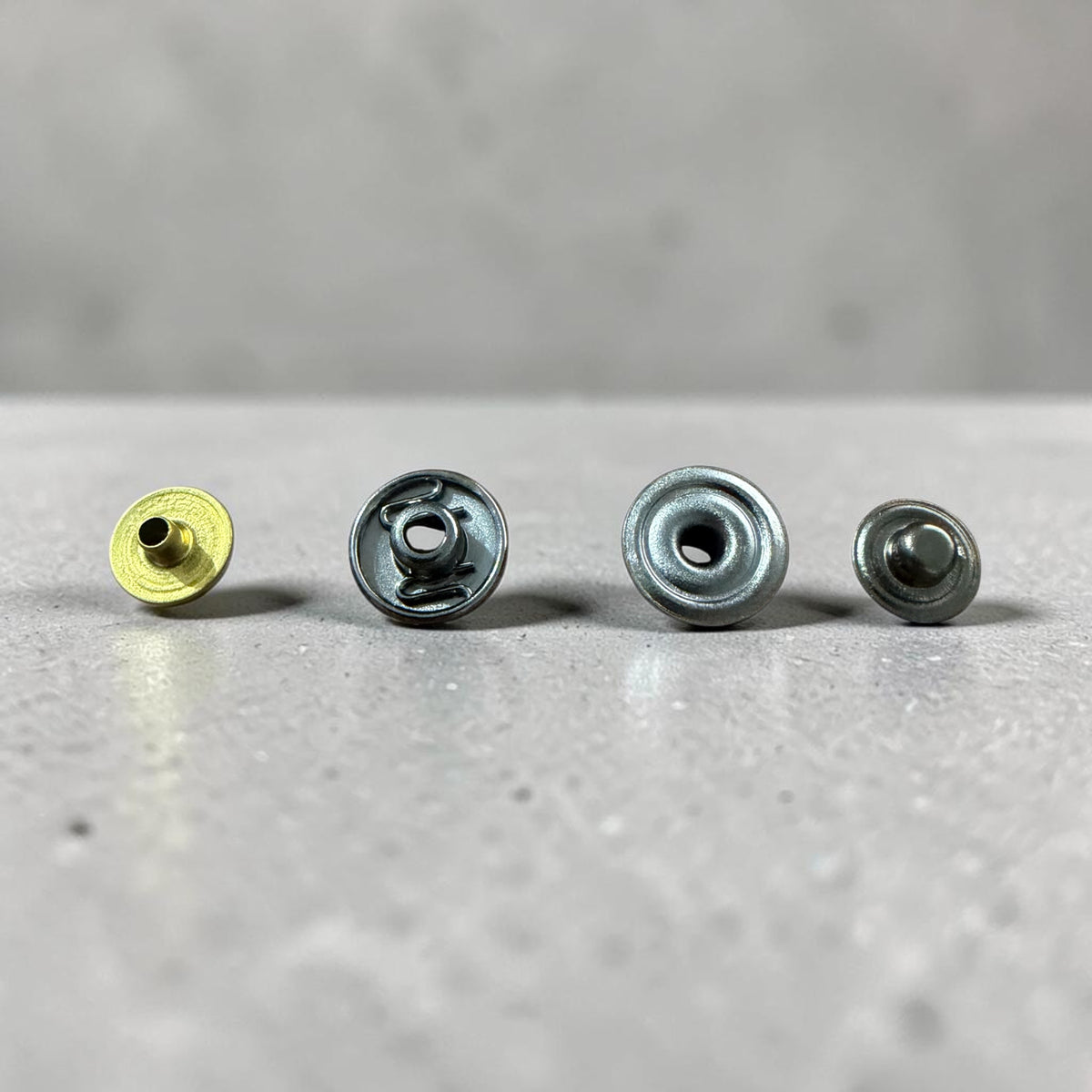 AF1 GAF Hidden Press Studs – 12.5 mm Gun Metal
