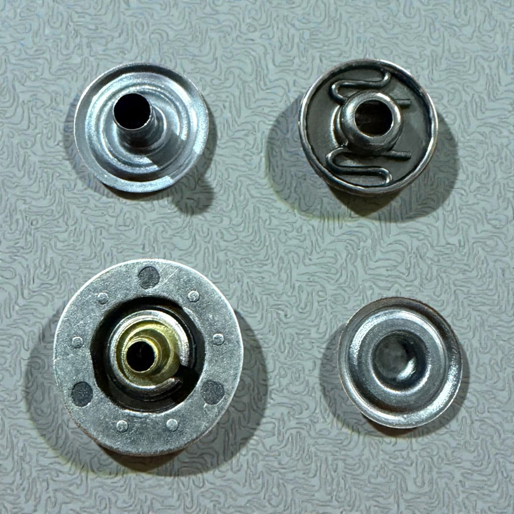 Luxury POL 9999 press studs – 15  mm antique silver