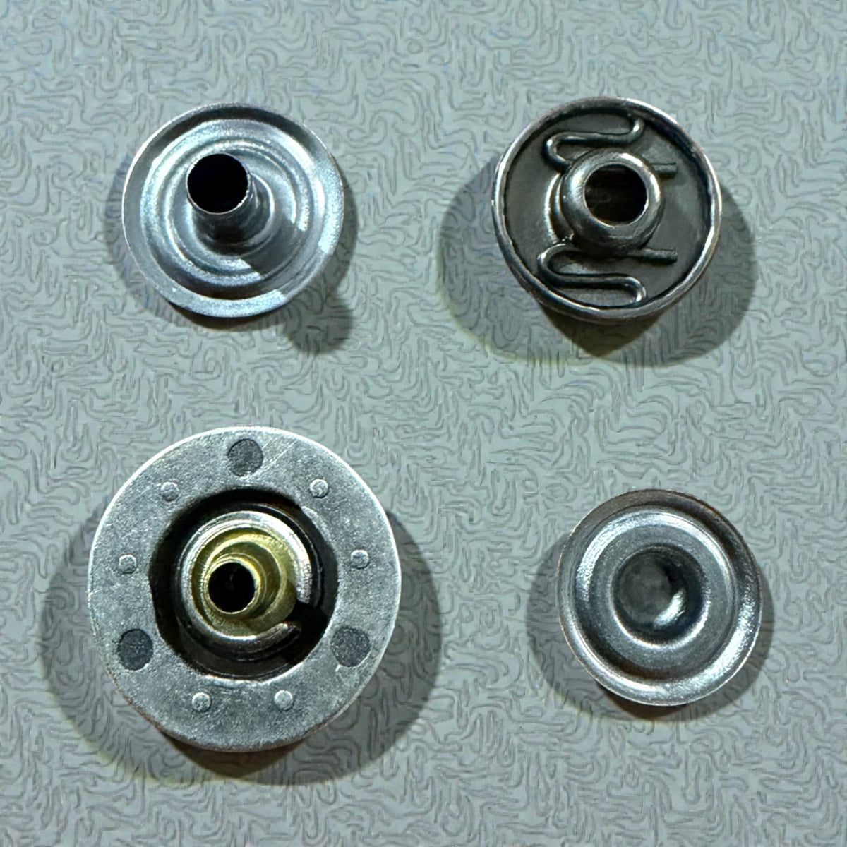 Luxury POL 9999 press studs – 15  mm antique silver