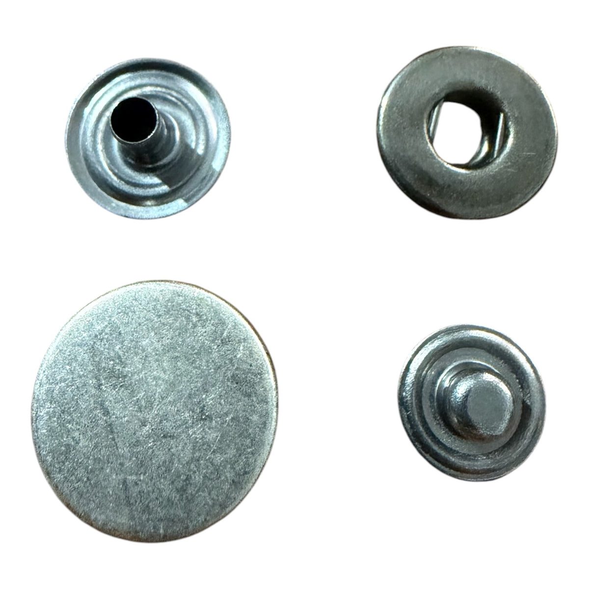 Luxury POL 9999 press studs – 15  mm antique silver