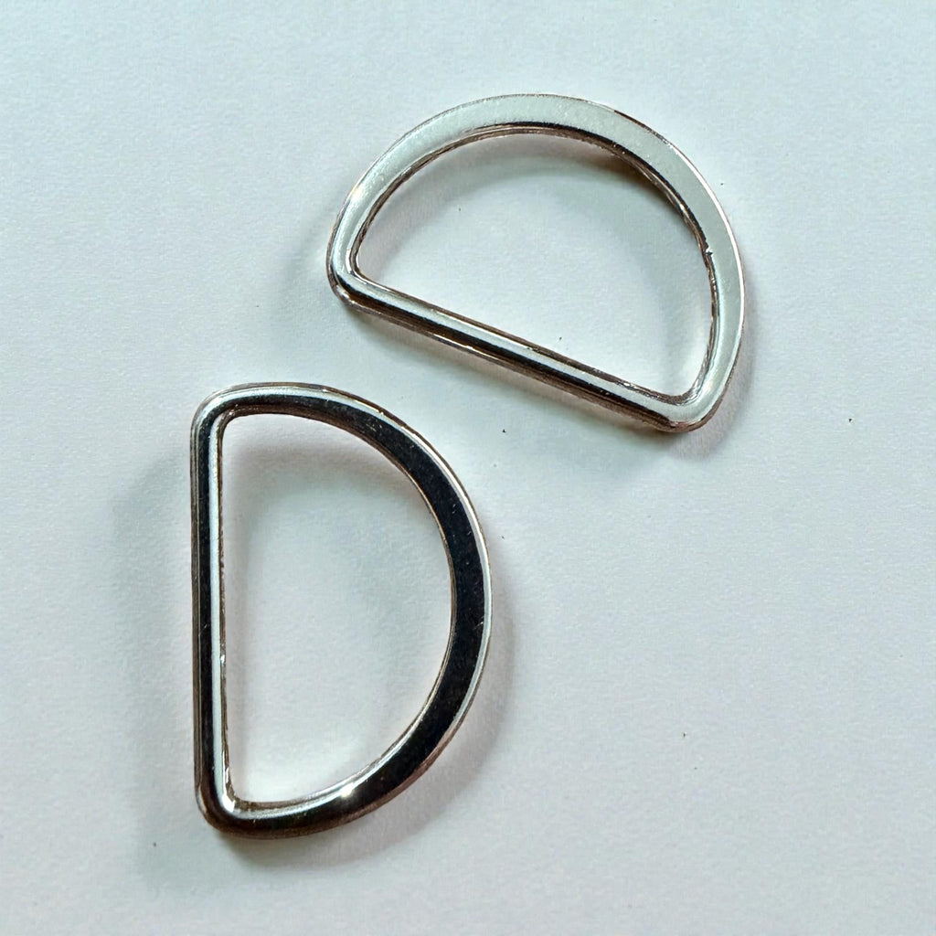 Flat metal semi-rings 108-PE – 2 cm Nickel Free