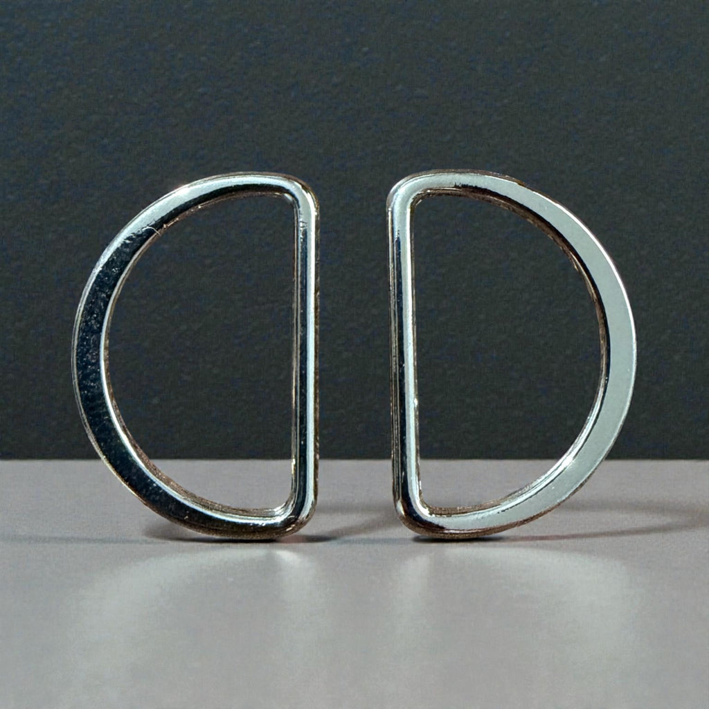 Flat metal semi-rings 108-PE – 2 cm Nickel Free