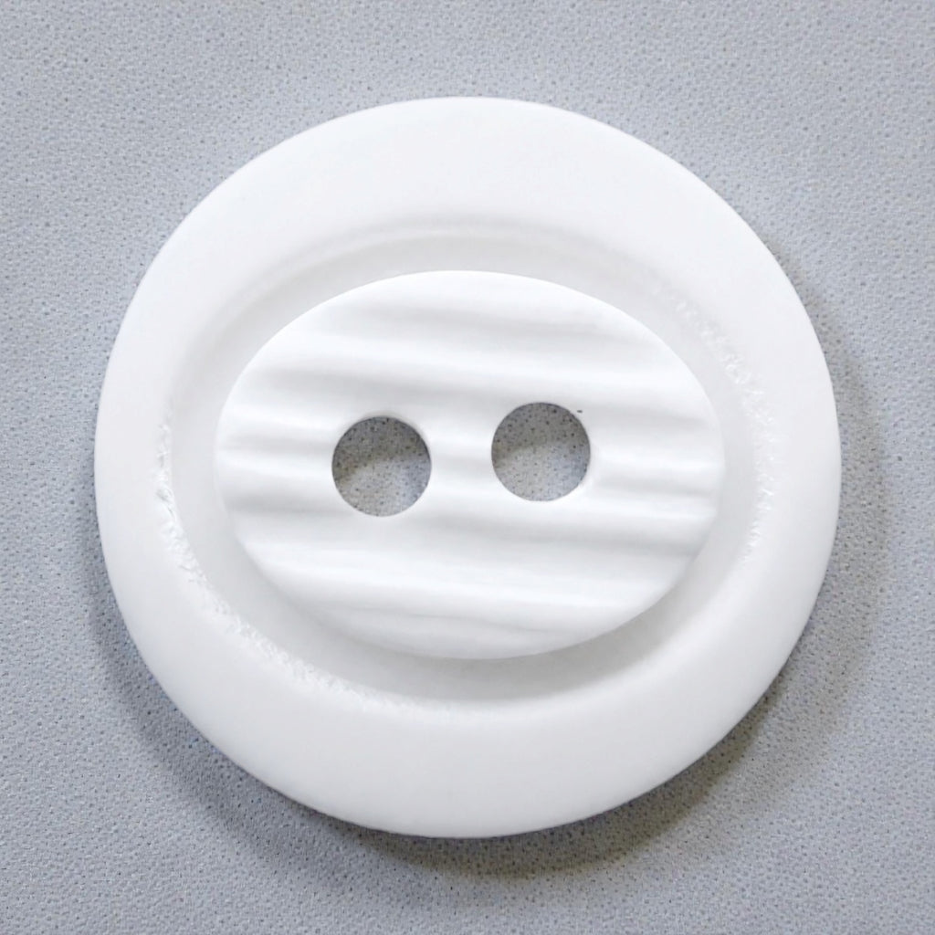 White buttons PB 009 – for women's clothing, shirts, and trousers (12 mm and 15 mm)