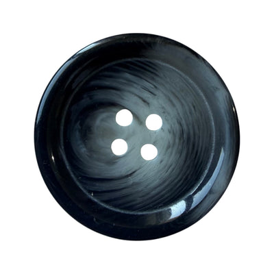 Melange polyester buttons PG 265 Col 13 – glossy dark gray with a light pattern
