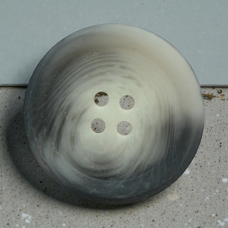 Melange polyester buttons PG 265 Col 20 – matte gray