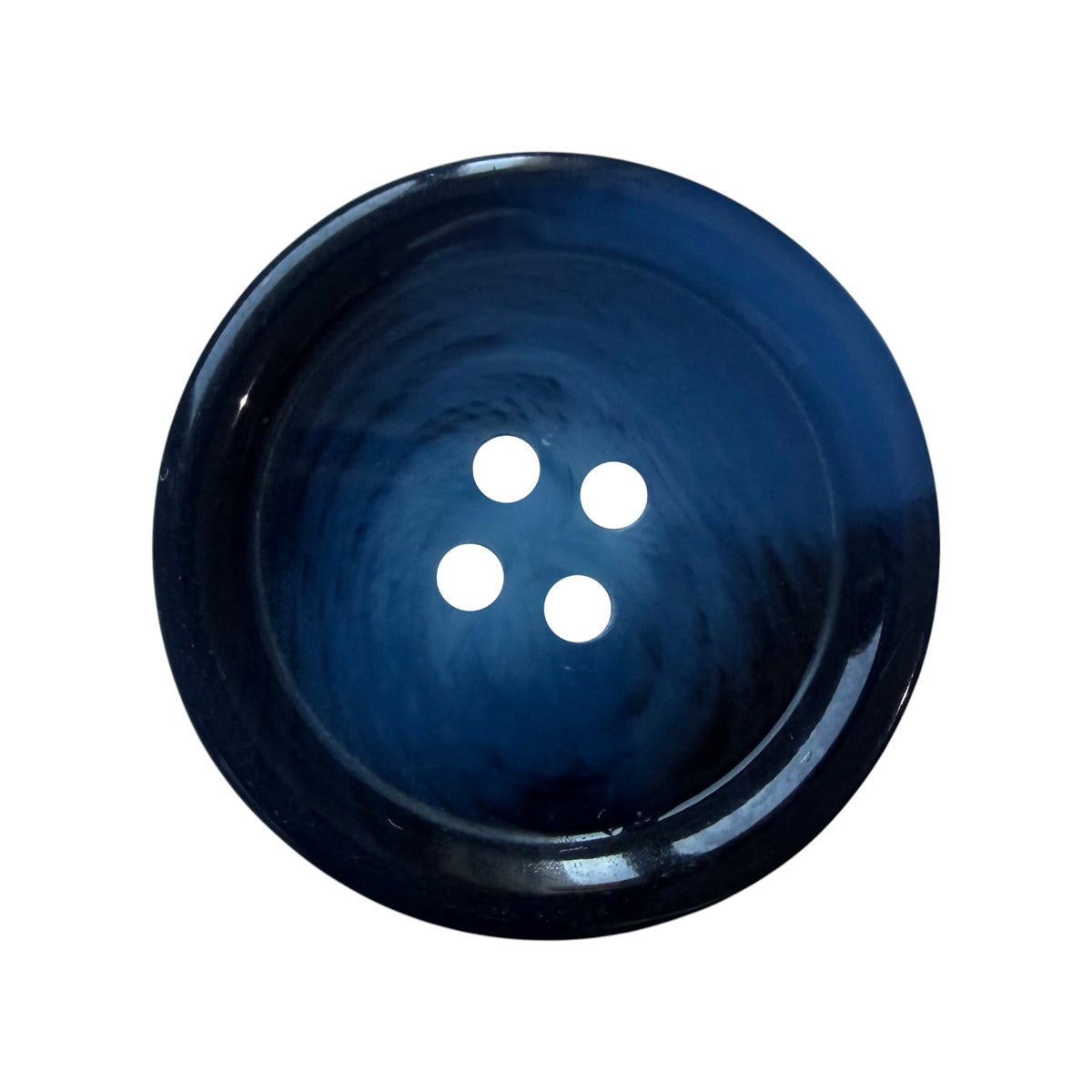 Melange polyester buttons PG 265 Col 3 – shiny blue with a light pattern