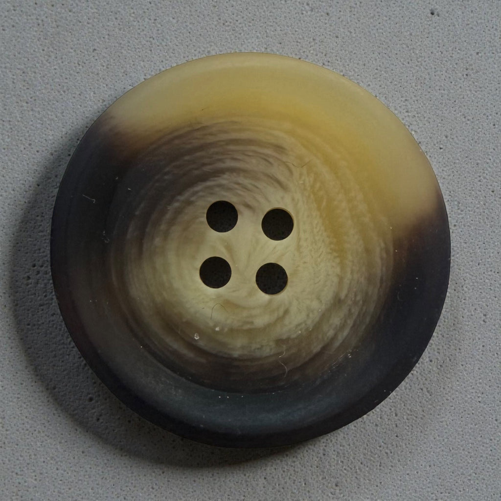 Melange polyester buttons PG 265 Col 22 – matte brown with dark brown pattern